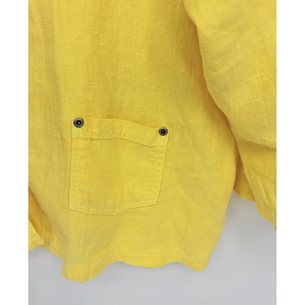 Nannette Keller Linen Lightweight Jacket Shirt Shacket Plus Size 3X